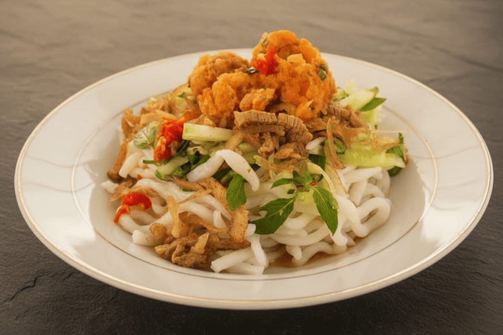 Món bánh tằm ngan dừa